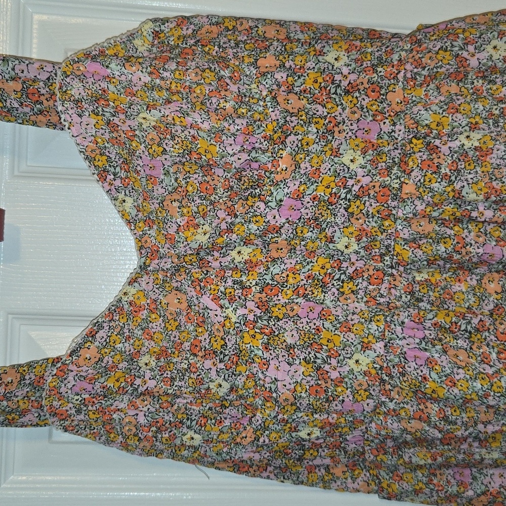 No Boundaries Multicolor Floral Tiered Dress - Picture 2 of 6